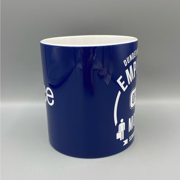 Office Employee of the Month Coffee Mug Scranton Dunder Mifflin Blue NBC Used - Picture 3 of 7